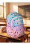 Crinkle Fabric Girls' School Bag Orthopedic Waterproof Multi-Compartment Backpack - 5