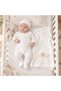 Lucy 0-3 Months Baby Girl Hospital Discharge Set |   Bowknot Lace Detailed Jumpsuit Hat Blanket Set |   Newborn Pink 3-Piece Baby Set