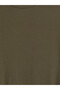 Khaki High Collar Women's Ribbed Bodysuit - 7