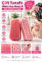 Double-Sided Silicone Shower Massage Loofah – Scalp Massage Comb and Body Cleansing Brush