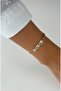 Special Design Medium Baguette Zircon Stone Xp Thin Cord Gold Bracelet