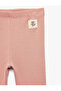 Elastic Waist Ribbed Cotton Tights - 3