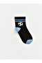 Two Mt Shop Quality Lcw Kids White Printed 3-Pack Boys' Socks - 3