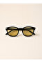 Vant Oval Square Unisex Women Men Retro Uv400 Protected Stylish Classic Bone Sunglasses - 6