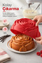 2 Pieces Silicone Large Rose Shaped Cake Mold 23 cm X 9 cm – Non-Stick Heat Resistant Large Flower Cake and Pastry Mold - 7