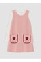 Quality Pieces from Çelebi Store Embroidered Girls' Salopet Dress Set - 3