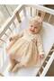 Baby Girl Mevlütlük Dress with Bandana and Lace, Newborn Hospital Release Wedding Dress, Evening Dress, 100% Cotton Mevlitlik 4036