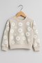 Unisex Girls'/Boys' Cotton Denim Tears Printed Crew Neck Sweatshirt - 4