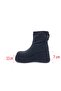 Black Women's Suede Boots with Back Zipper and Padded Sole - 3