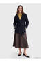 Alita City Lcw Modest Navy Blue Plain Loose & Baggy Women's Blazer Jacket - 2
