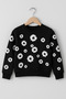 Unisex Girls'/Boys' Cotton Denim Tears Printed Crew Neck Sweatshirt - 3