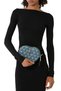 Kensington Heart Denim Luxury Design Women's Crossbody Bag - Navy Blue - 2