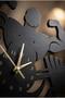 Muscle and Gym Themed Wooden Wall Clock, Fitness Gym Decor, 50X50 cm - 5