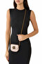 Micro Chelsea Saddle Luxury Design Leather Women's Crossbody Bag - Pastel Pink - 2