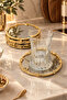 Royal Rose 6-Piece Steel Tea Cup Saucer Set