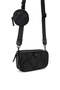 Recycled Small Zip Luxury Design Women's Crossbody Camera Bag - Black - 3