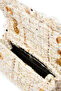 Mini Tweed Kensington Pearl Detailed Chain Strap Women's Shoulder Bag - White - 4