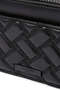 Dual Zip Camera 100% Leather Luxury Design Women's Crossbody Bag - Black - 5