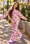 Girl's Floral Two-Thread Tracksuit Set - 2