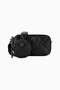 Recycled Small Zip Luxury Design Women's Crossbody Camera Bag - Black