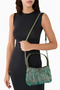 Bond Shoulder Bag Green Sequin Leather Shoulder Bag - 7