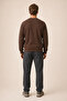 Forever New Season Men's Regular Fit Cotton Sweatshirt Brown - 4