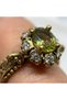 Bronze Women's Ring Authentic Copper Jewelry with Zircon and Zultanite Stones Single Stone Adjustable Vintage - 6