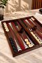 Luxury Large Size Classic Backgammon Set, Backgammon Set Classic Walnut, Gift Backgammon Dimensions: 49X24X6 cm - 7