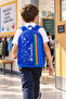 Saks Blue Primary School Bag Double Compartment Laptop Compartment School Backpack 43X30X17 cm - 2