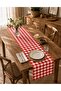 Karesa Checkered Table Runner Cotton Plaid Table Runner 50X150 cm - 2