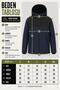 Segmented Softsheel Winter Coat with Fur Inside Kmd 889_50523 - 8