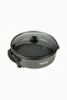 XL Electric Party Pan 32 cm Retro Non-Stick Pan 1500 W - Gray