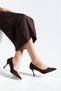Patterned Thin Heeled Shoes Women's Stiletto - 4