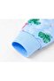 Girl Cotton Long-Sleeve Blue Crew Neck Pajama Set - 5