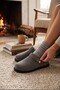 Women's Slippers with Buckle and Fur Inside - 5