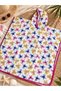 100% Cotton Colorful Oversize Poncho for Children Aged 3-8 - 2