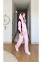 New Season Women's Colorful Hooded Suit with Pants - 3