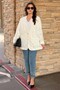 V Yaka Guipure Floral Lined Jacket - 3