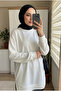 Women's Off-Shoulder Slit Detailed Loose Tunic - 2