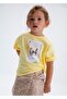 Girl's Oversize Printed Tshirt Yellow