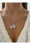 Vintage Openable Clamshell Photo Insertable Stainless Steel Tarnish Resistant Women's Necklace - 4