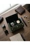 Genuine Leather Olive Green Double Luxury Watch Roll and Travel Watch and Accessory Organizer Box - 6