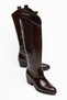 Embroidered Zippered Long Women's Cowboy Boots