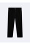 Lıoren L Straight Fit Mid Waist Black Jean Pants