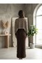 Women's Dress and Sweater Striped Knitwear Set - 3
