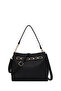 Women's Black Long Strap Classic Shoulder Bag Ab200026Sf