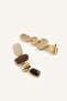 Women's Colorful Stone Earrings I6599Axns - 2