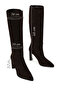 Women's Brown Zippered Heeled Suede Leather Boots Af530003Ds - 4