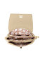 Women's Beige Long Strap Patterned Shoulder Bag Ab200027Sk - 4