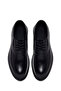 Men's Black Lace-Up Leather Casual Shoes Wm680034Dv - 4